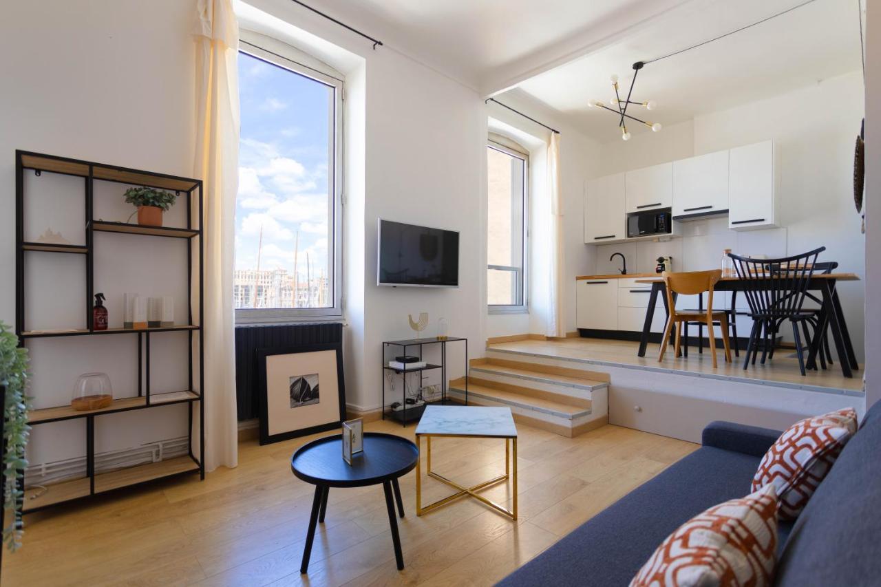 Le Rive Neuve Standing Vieux-Port - Appartement 1 Chambre 4 Pers Vue Mer Clim Marsilya Dış mekan fotoğraf