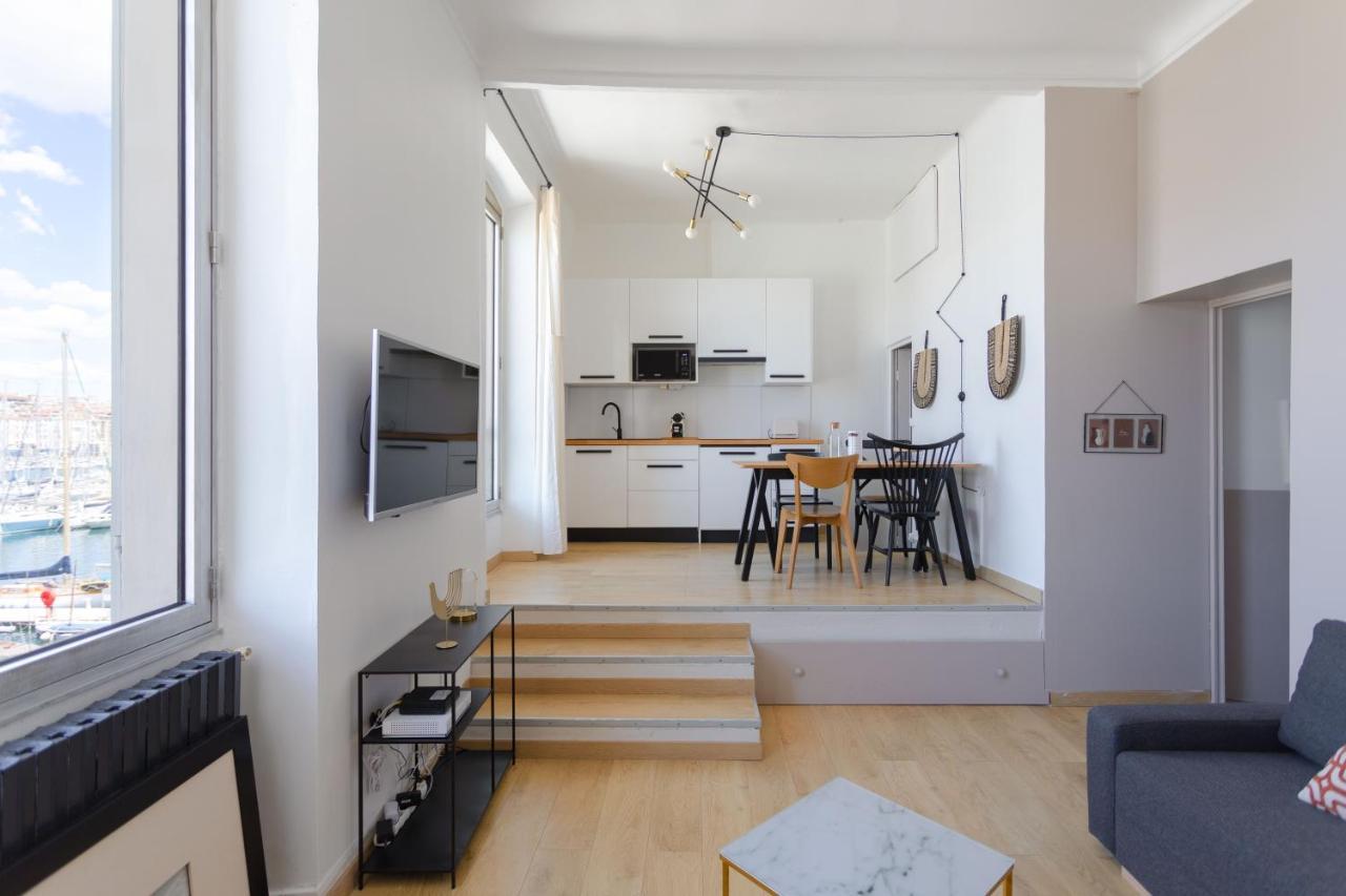 Le Rive Neuve Standing Vieux-Port - Appartement 1 Chambre 4 Pers Vue Mer Clim Marsilya Dış mekan fotoğraf