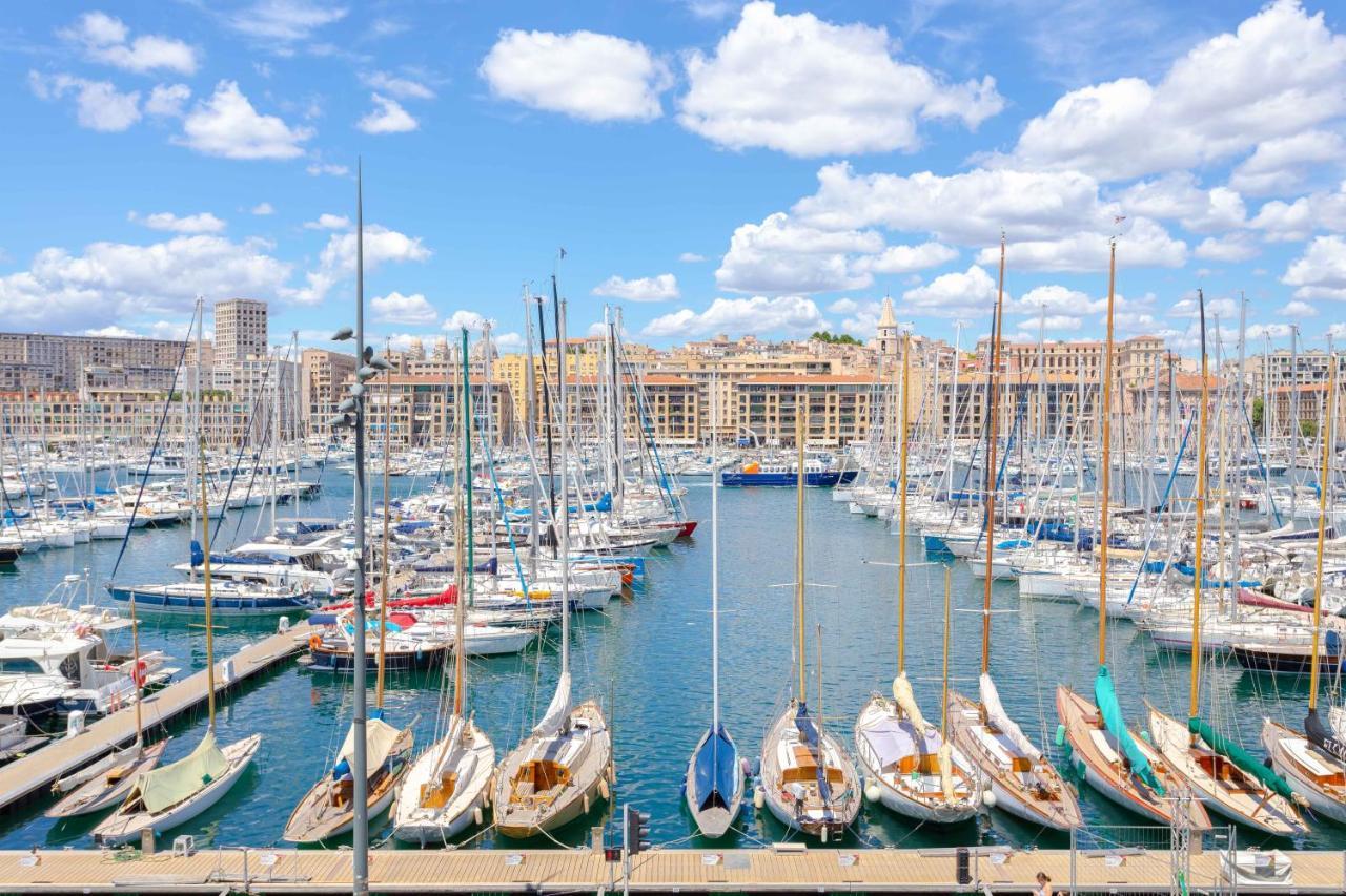 Le Rive Neuve Standing Vieux-Port - Appartement 1 Chambre 4 Pers Vue Mer Clim Marsilya Dış mekan fotoğraf